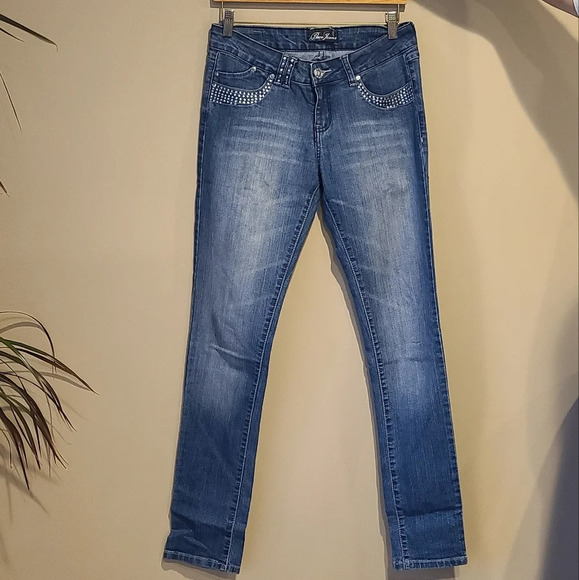 Paco Jeans Juniors Sz.7 Emblished Pockets - Picture 2 of 16
